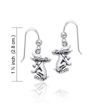 Hare Sterling Silver Earrings TER957 - Jewelry